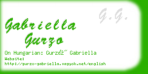 gabriella gurzo business card